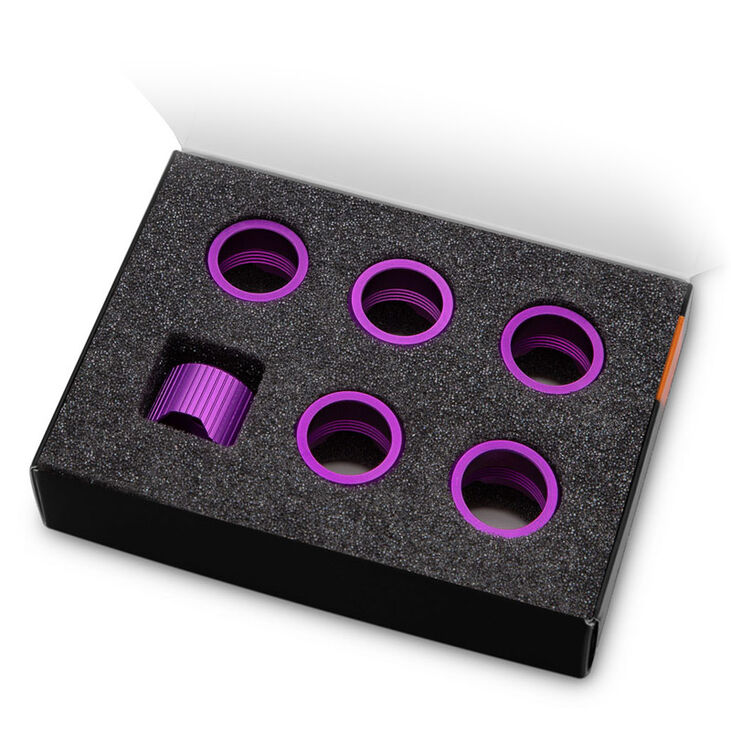 EK Water Blocks EK-Quantum Torque Compression Ring, 6-pack, STC 16 - purple image number 2