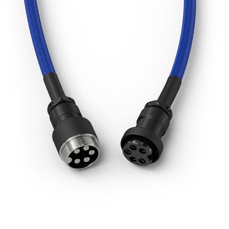 Glorious Coiled Cable Cobalt, USB-C auf USB-A Spiralkabel - 1,37m, blau image number 3