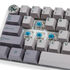 Ducky One 3 Mist Grey Mini Gaming Keyboard, RGB LED - MX-Blue (US) image number null