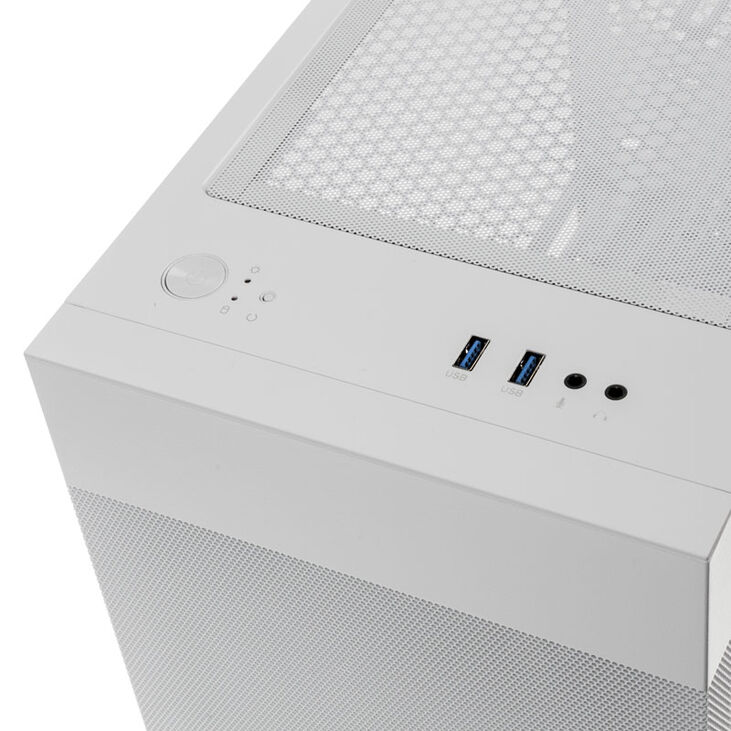 Lian Li LANCOOL 205M Mesh Micro-ATX Case, Tempered Glass - white image number 4