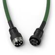 Glorious GMMK Coiled Cable Forest Green, Spiral Keyboard Cable, USB-C/USB-A &ndash; Dark Green/Black image number null