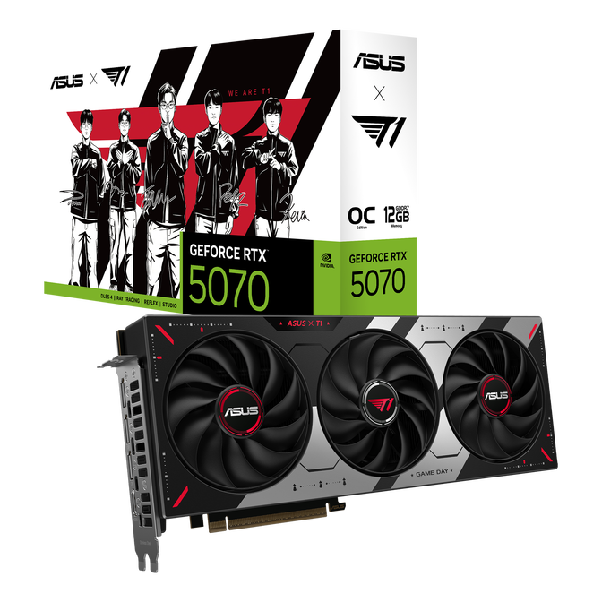 ASUS T1 GeForce RTX 5070 Grafikkarte, 12288 MB GDDR7 image number 0