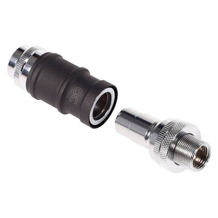 Alphacool ES quick release, BLH1A set, female-female, with bulkhead fitting image number 3