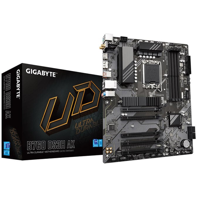GIGABYTE B760 DS3H AX motherboard, socket 1700, Intel B760, ATX, DDR5 image number 0