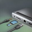 AXAGON 11-in-1 Hub with USB-C cable and power adapter image number null