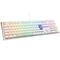 Ducky One 3 Classic Pure White Gaming Keyboard, RGB LED - MX-Blue