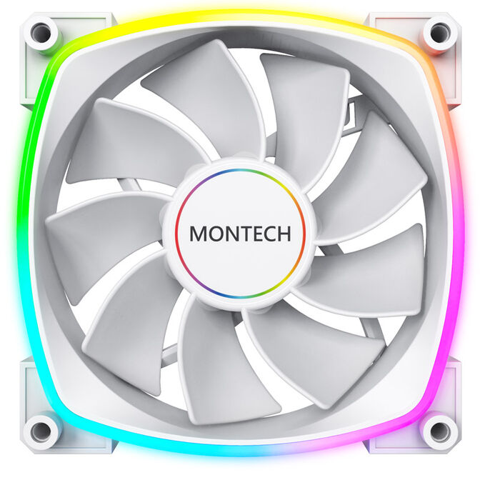 Montech RX140 PWM ARGB Reverse L&uuml;fter- 140mm, wei&szlig; image number 1