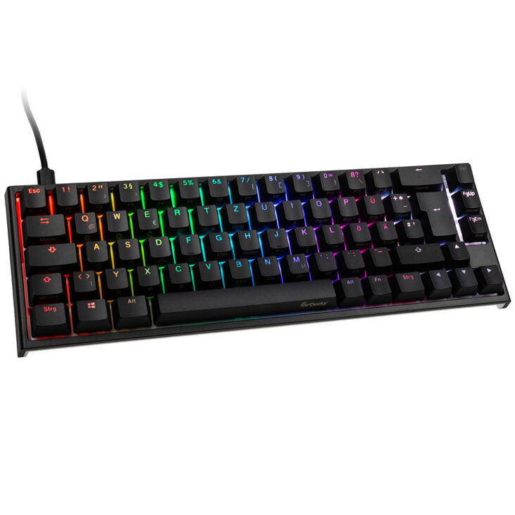 Ducky One 2 SF Gaming Tastatur, MX-Blue, RGB LED - schwarz image number 0