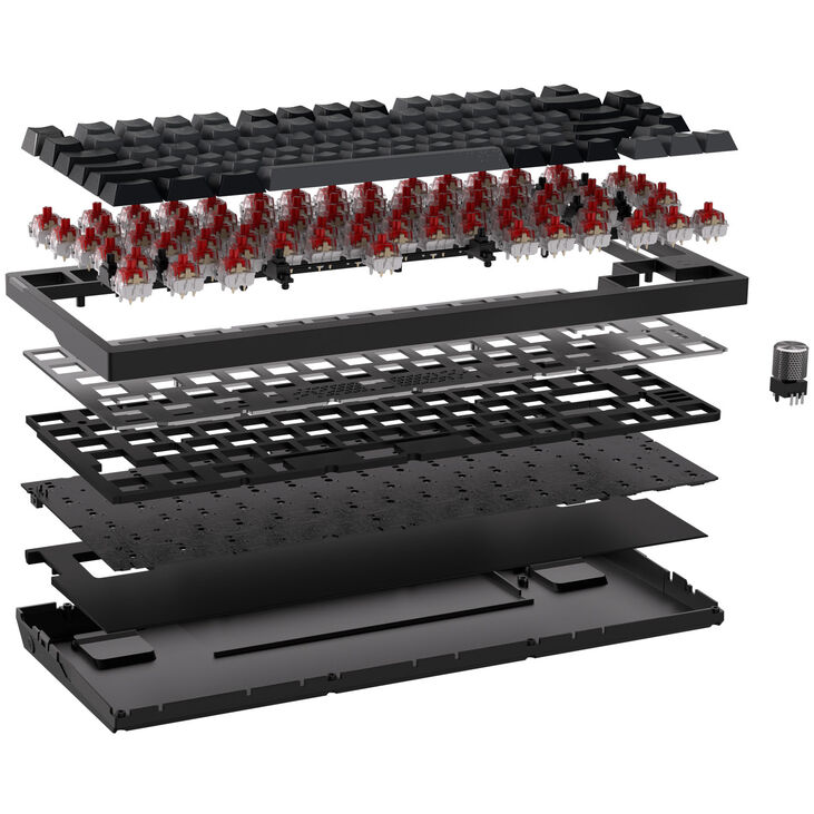 Corsair K65 Plus Wireless TKL Gaming Tastatur, TKL (75%), Corsair MLX Fusion – schwarz, ISO (DE) image number 8