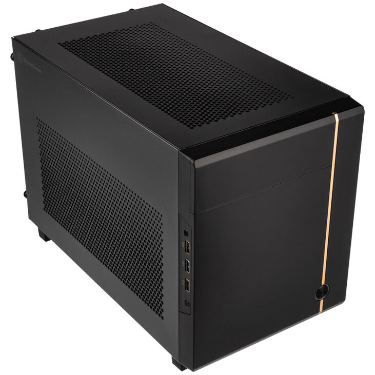 SilverStone SST-SG14B Sugo Mini-ITX Gehäuse - schwarz image number 1