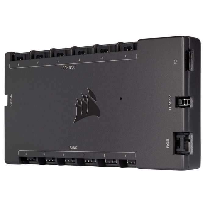 Corsair Commander Core XT RGB LED Controller + Fan Hub - black image number 1
