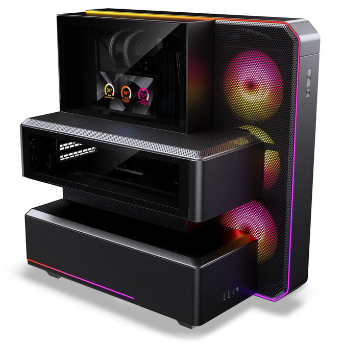 PHANTEKS EX5 MAX Midi Tower, ATX, inc. S25 360 ARGB All-in-One Liquid Cooler - Black image number 1