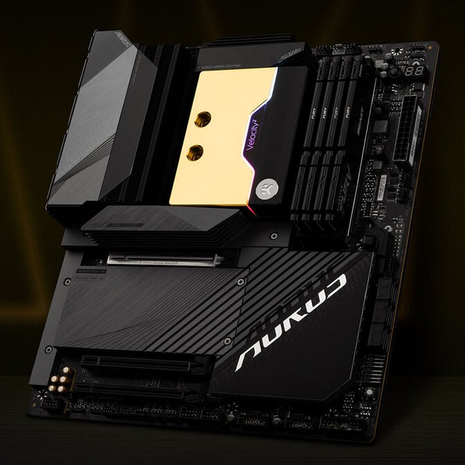 EK Waterblocks EK-Quantum Velocity&sup2; D-RGB - AM5, Nickel + Gold image number 3