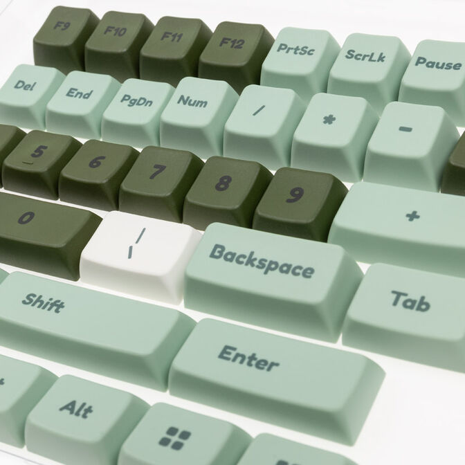 Ducky Dino PBT Dye Sublimation Set - 133 Keycaps, ANSI-US-Layout, ANSI-US-Layout image number 1