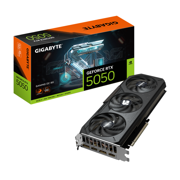 GIGABYTE GeForce RTX 5050 GAMING OC 8G, 8192 MB GDDR6 image number 0