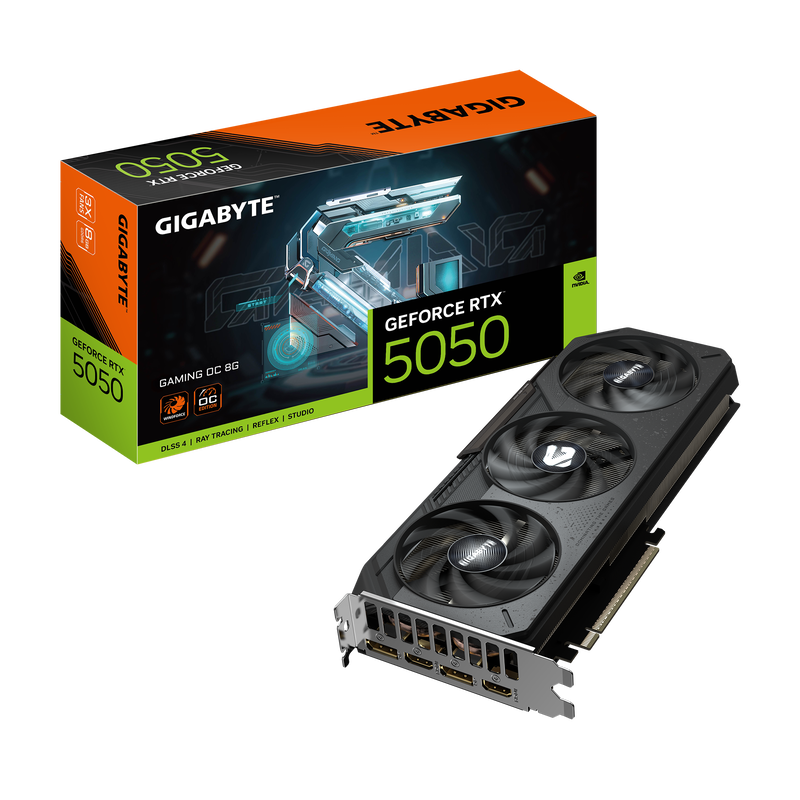 GIGABYTE GeForce RTX 5050 GAMING OC 8G, 8192 MB GDDR6