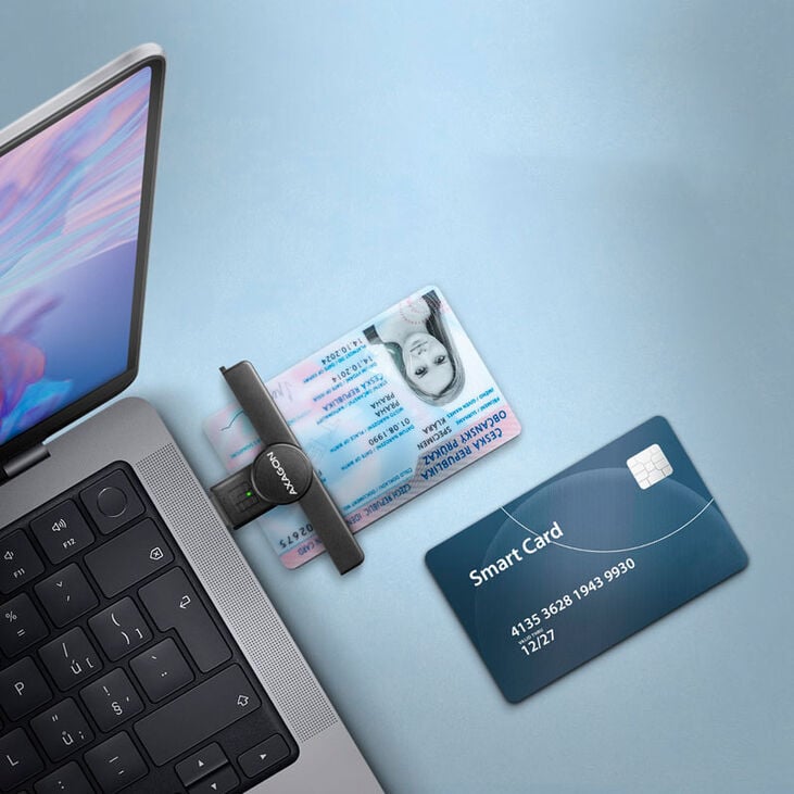 AXAGON CRE-SMPA USB Smart Card PocketReader image number 2