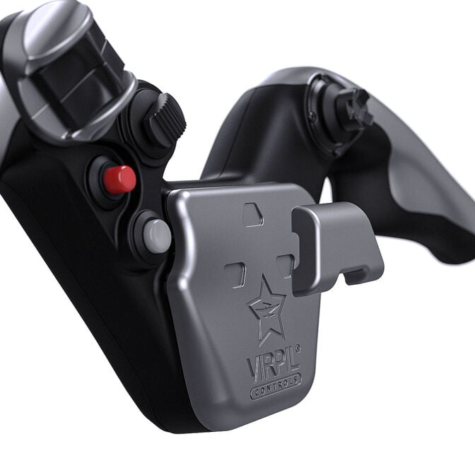 VIRPIL Controls P-JET Yoke Handle, 404mm Griffbreite, mit Notiz-Clip - silber image number 2