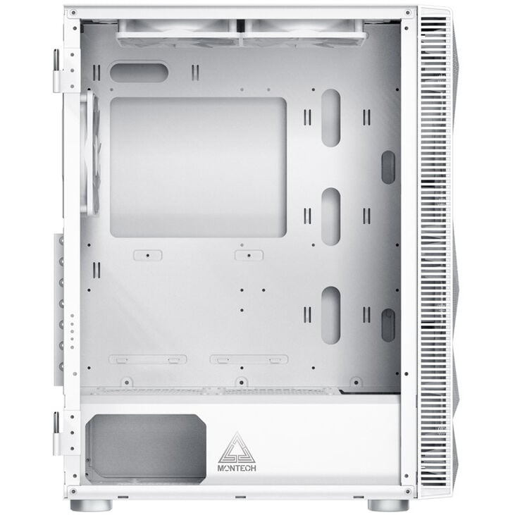 Montech X3 Mesh Mid Tower, RGB, Tempered Glass - White image number 1