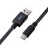 CableMod Classic Coiled Keyboard Cable USB-C zu USB Typ A, Carbon Grey - 150cm image number null