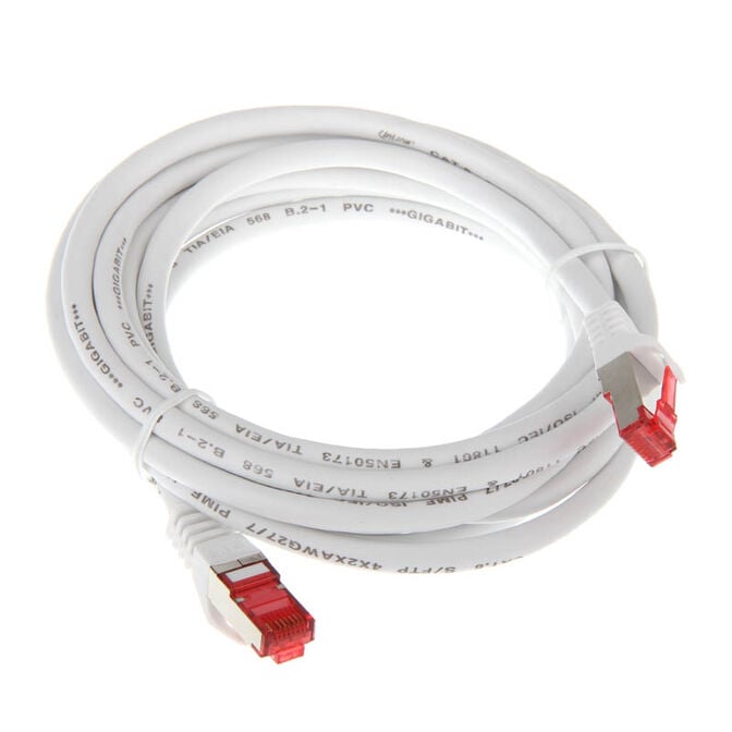 InLine Patchkabel Cat.6, S/FTP (PiMf), 250MHz, wei&szlig; - 3m image number 1
