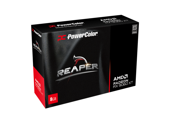 PowerColor Reaper Radeon RX 9060 XT graphics card, 8192 MB GDDR6 image number 1