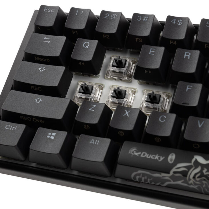 Ducky One 3 Classic Black/White SF Gaming Tastatur, RGB LED - MX-Black (US) image number 4