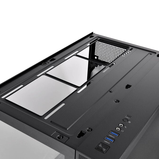 Thermaltake View 380 TG ARGB PC Case, Mid Tower, ATX, ARGB, Tempered Glass - Black image number 17