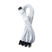 CableMod C-Series Pro ModMesh 12V-2x6-Kabel, Sleeved, 16-Pin zu 4x 8-Pin, f&uuml;r Corsair Type 4 und 3 PSUs - wei&szlig;, 60cm