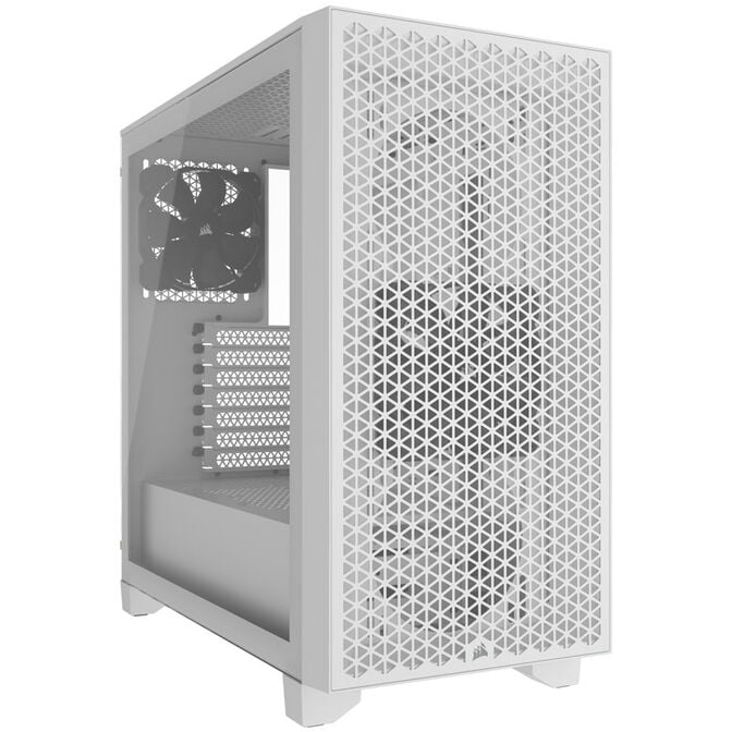 Corsair 3000D Airflow Tempered Glass Mid Tower - White image number 0