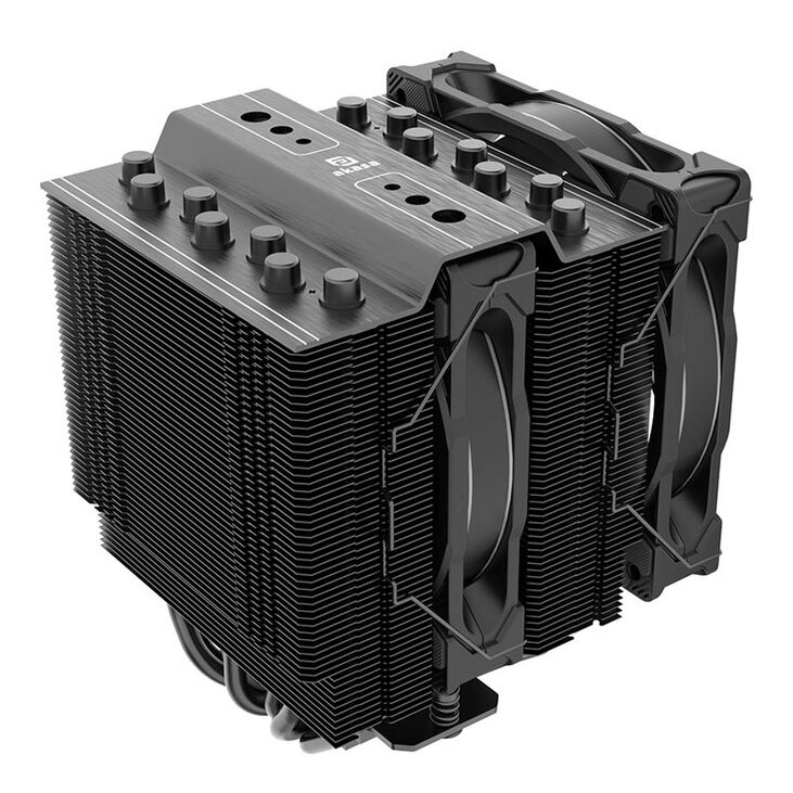 Akasa Soho H7 Dual Tower CPU Cooler, ARGB - 120 mm, black image number 5