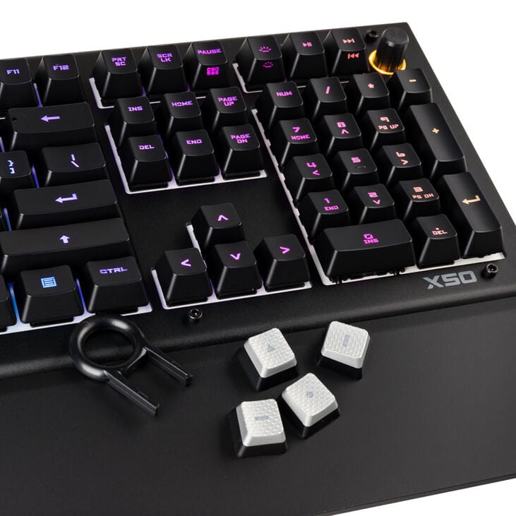 Das Keyboard X50Q, US Layout, Omron Gamma Zulu Switches - schwarz image number 5
