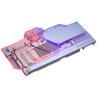 PHANTEKS Glacier G40 RTX 4090 Waterblock with Backplate for MSI, D-RGB - chrome