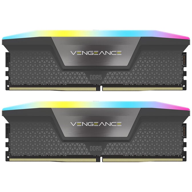 Corsair Vengeance RGB DDR5-6400 RAM, CL32, EXPO - 32 GB Dual Kit, grey image number 2