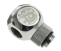 Bitspower Adapter T-Splitter G1/4 Zoll AG auf 2x G1/4 Zoll IG - drehbar, TII, silber gl&auml;nzend