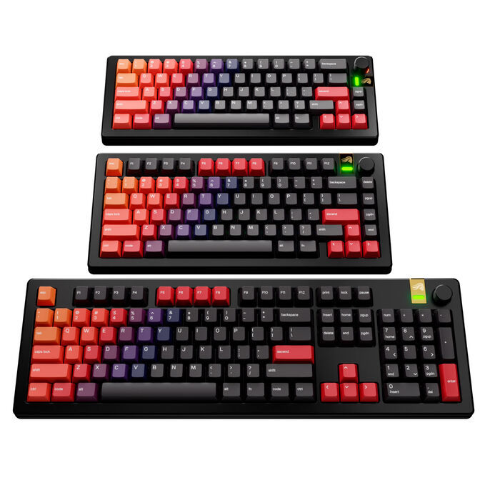 Glorious GPBT Gradient Keycaps, ANSI Layout (US), PBT, Dye-Sub - Celestial Fire image number 6