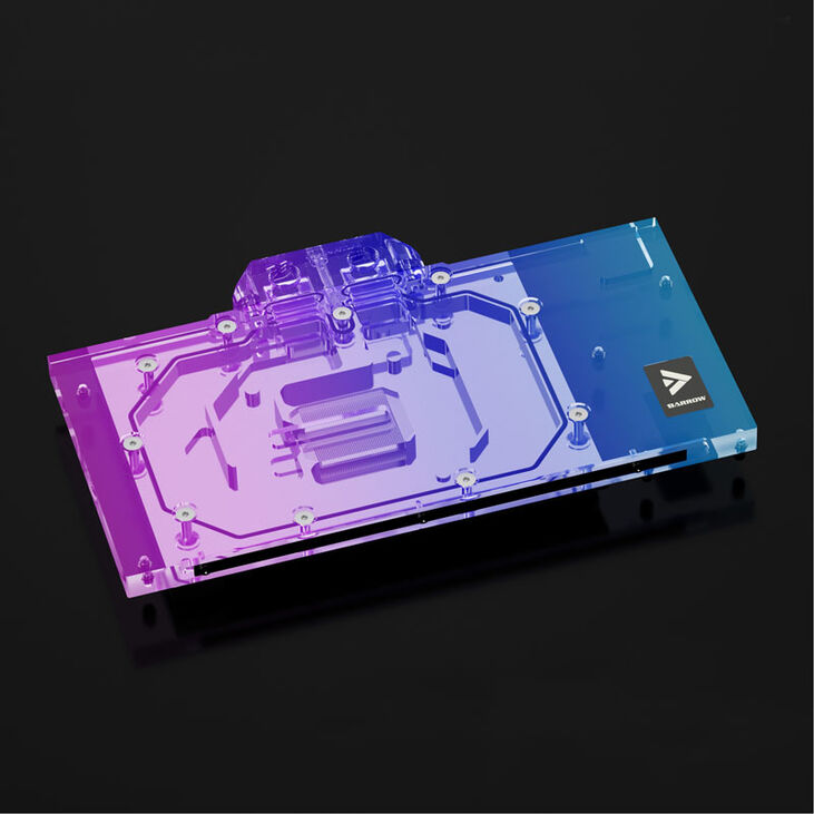 Barrow LRC 2.0 MSI RTX 4090 Suprim/Trio Aurora, RGB, black - acrylic image number 2