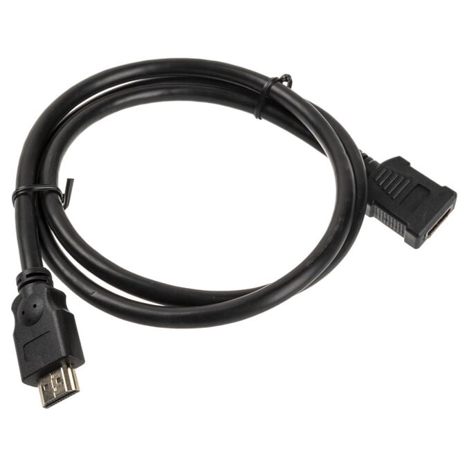 InLine HDMI Verl&auml;ngerung Stecker / Buchse, schwarz - 1m image number 1
