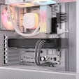 Corsair Premium Sleeved 12V-2x6 zu 2x 6+2-Pin-PCIe-Kabel, Universal - schwarz/wei&szlig; image number null