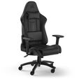 Corsair TC100 Relaxed Gaming Chair, Faux Leather - Black image number null