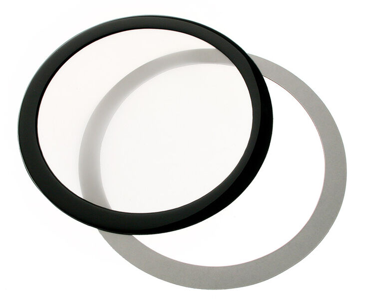 DEMCiflex Staubfilter 200mm, rund - schwarz/weiß image number 0