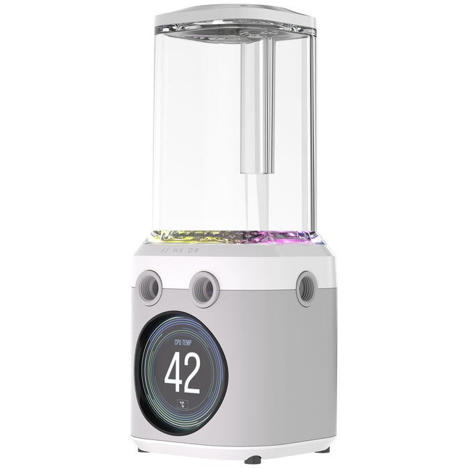 Corsair iCUE Link XD6 RGB Elite LCD Pump Reservoir Combo - white image number 3