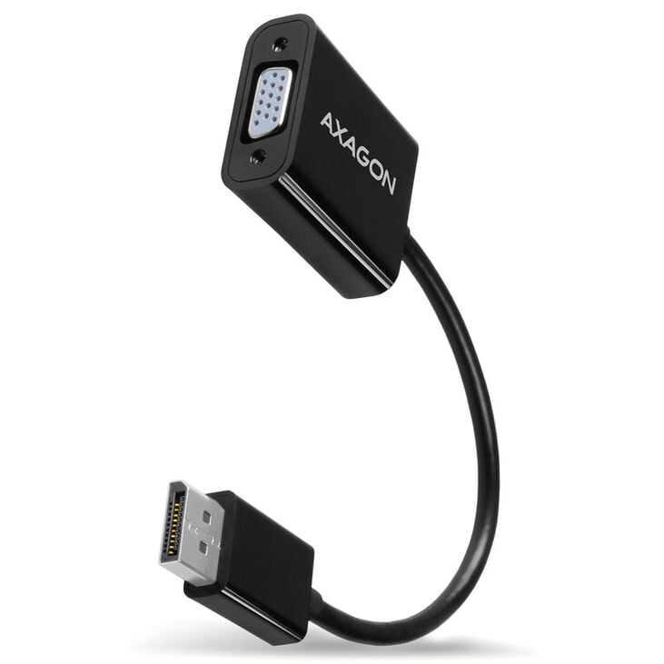 AXAGON RVD-VGN DisplayPort auf VGA Adapter, WUXGA - schwarz image number 0