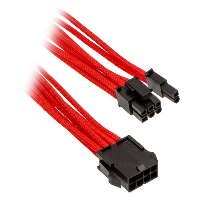 PHANTEKS 6+2-Pin PCIe Verl&auml;ngerung 50cm - sleeved rot image number 0