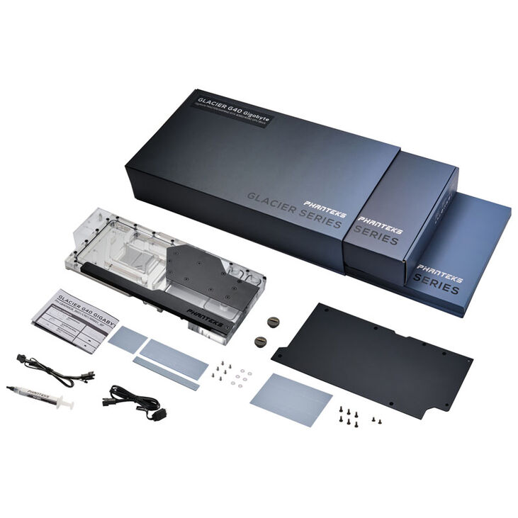PHANTEKS Glacier G40 RTX 4090 Waterblock with Backplate for Gigabyte, D-RGB - black image number 9