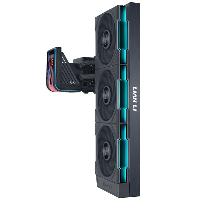 Lian Li HydroShift II OLED Curved 360 UNI FAN TL AiO Water Cooling, 360 mm, OLED Display, TL-FLEX Fans - Black image number 2