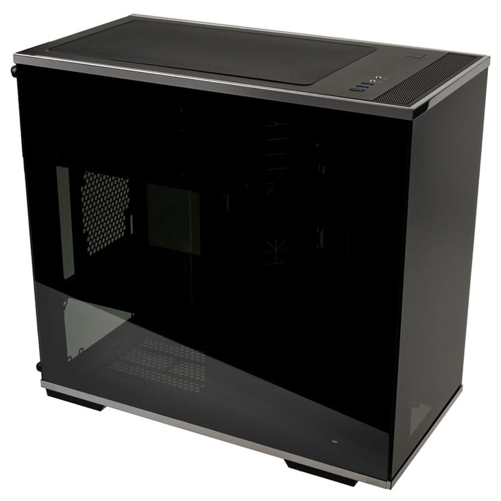 SilverStone SST-LD01B Lucid Micro ATX Tower, TG - weiß/schwarz image number 2