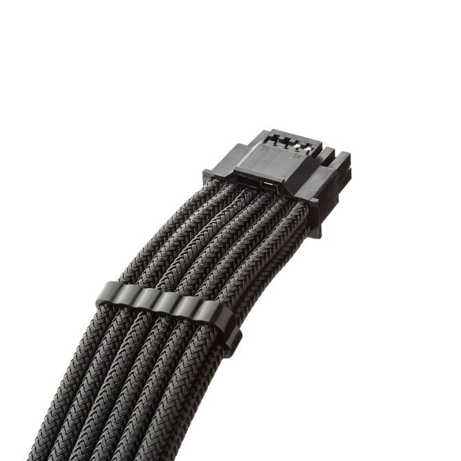 CableMod C-Series Pro ModMesh 12V-2x6-Kabel, Sleeved, 16-Pin zu 3x 8-Pin, f&uuml;r Corsair Type 4 und 3 PSUs - schwarz, 60cm image number 1