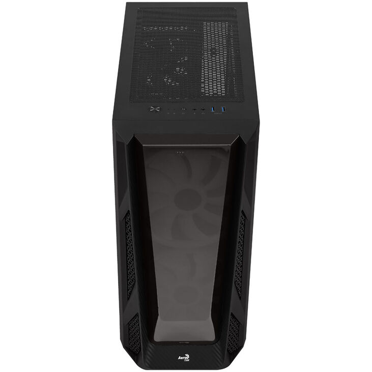 Aerocool NightHawk Duo Midi-Tower, Tempered Glass - schwarz image number 3