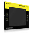 Corsair MM Glass Mauspad, matte Glasoberfl&auml;che, rutschfeste Basis - schwarz, 40cm x 50cm image number null